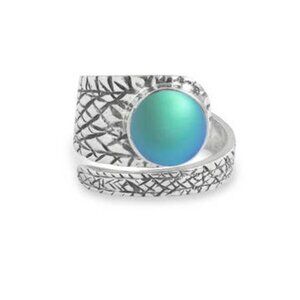 Turtle Ring Sterling Silver Crystal Jewelry